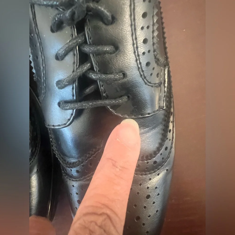 Deer Stags Ace Boys Black Dress Shoes Size 13